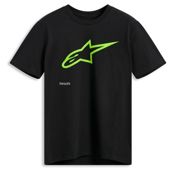 アルパインスターズ Tシャツ エイジレス 2.0 ブラック/グリーン XLサイズ