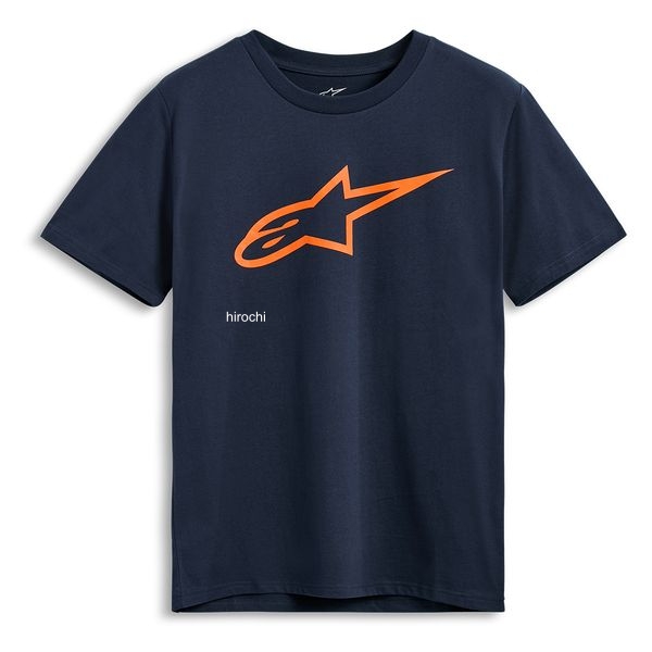 アルパインスターズ Tシャツ エイジレス 2.0 ネイビー/オレンジ Sサイズ