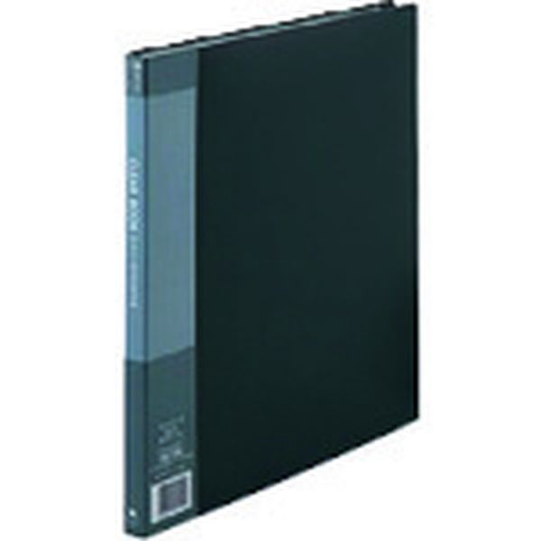 D047JGY 196-1656  88738)クリア-ブック20P A4S灰1冊