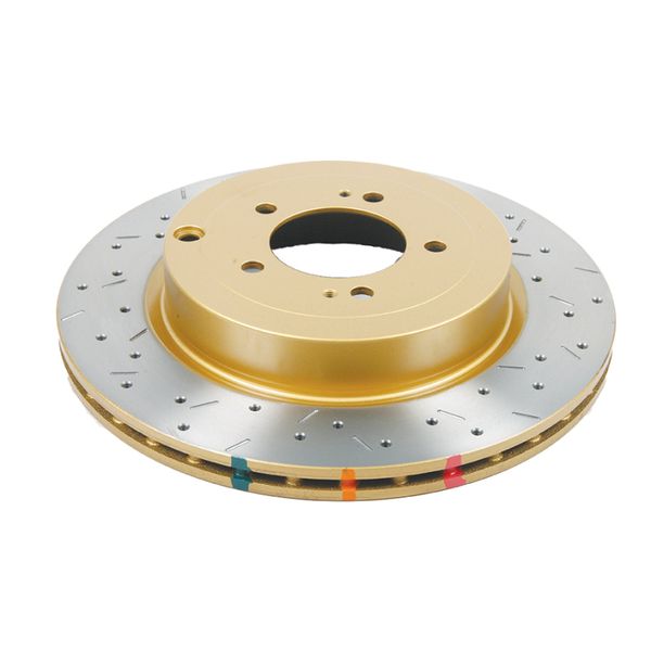 08+ EVO X Rear Drilled & Slotted 4000 Series Rotor