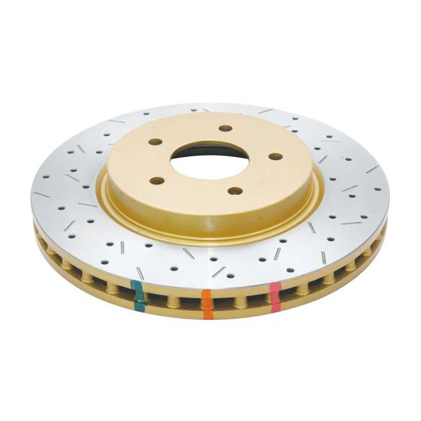 8/98+ Nissan Skyline R34 GTT Front Cross Drilled Slotted 4000 Series Rotor