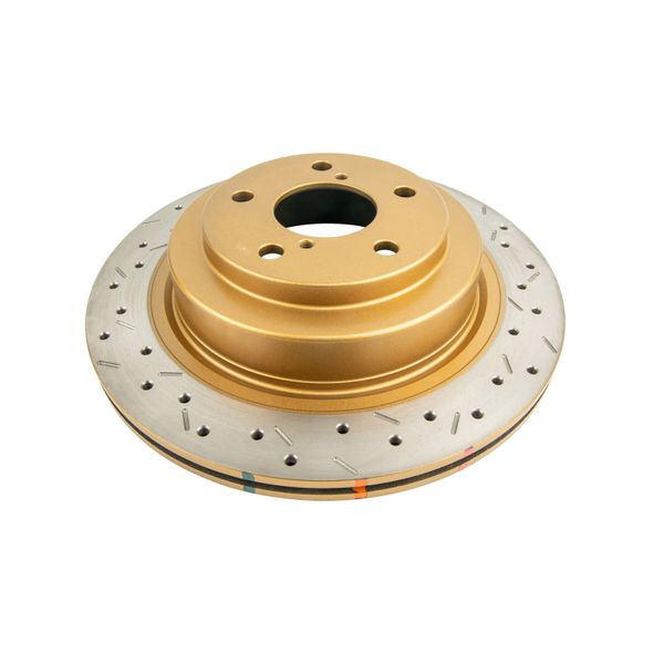 06-07 WRX / 05-08 LGT Rear Drilled & Slotted 4000 Series Rotor