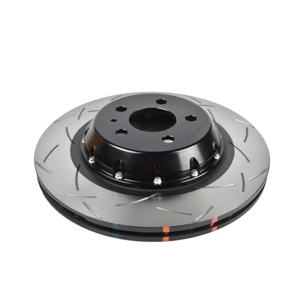 17-23 Tesla Model 3 (w/355mm Front Rotor) Front 5000 Series 2-Piece Slotted Rotor w/Black Hat