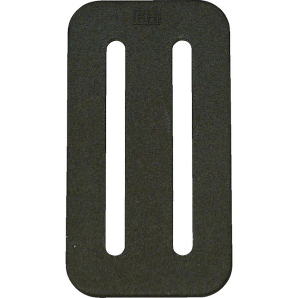 ＫＨ　アルミ製Ｄ環止め　２穴タイプ　ブラック