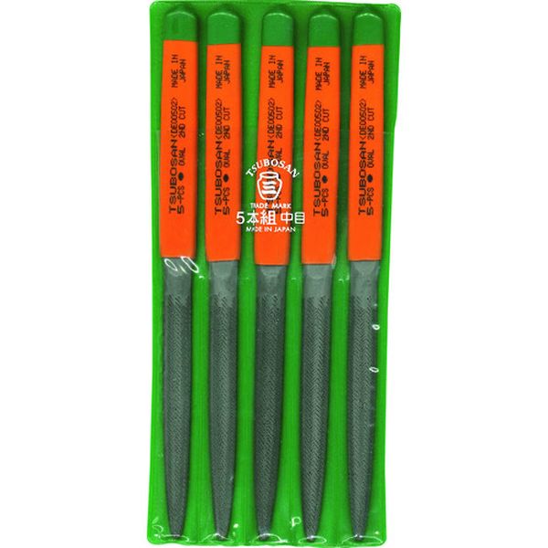 DE00502 852-7987  組ヤスリ 5本組 楕円 中目