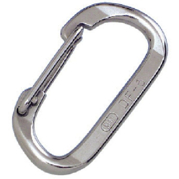 DF4 849-1272  ステンレス Dフック 長さ42mm 使用荷重0.2kN