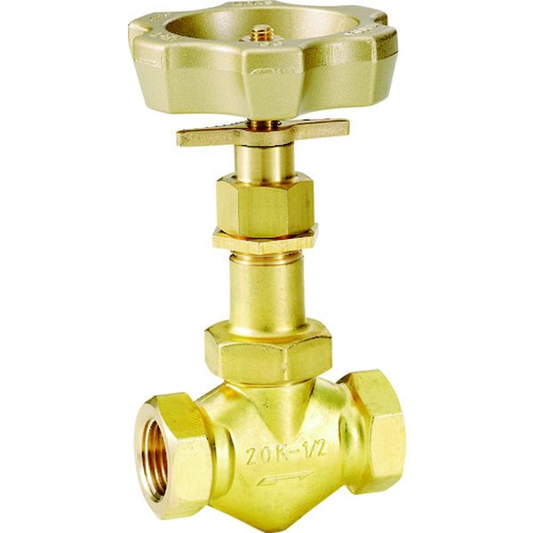 DH12LDR 850-4771  黄銅製ニードルバルブ1/2B プロペラナット付き