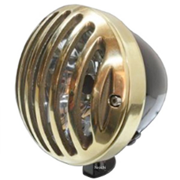 4.5インチバードゲージヘッドライト&ライトステーキット タイプB ドラッグスター1100 黒/真鍮