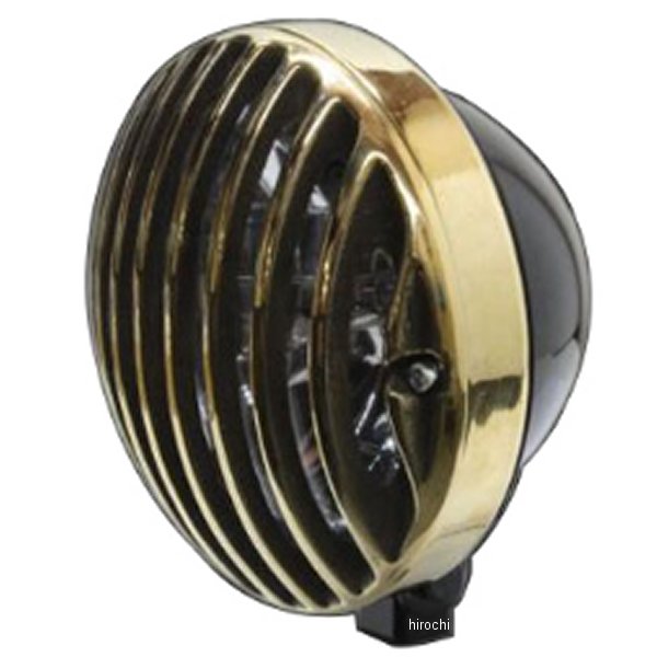 5.75インチバードゲージヘッドライト&ライトステーキット タイプB ドラッグスター400 黒/真鍮