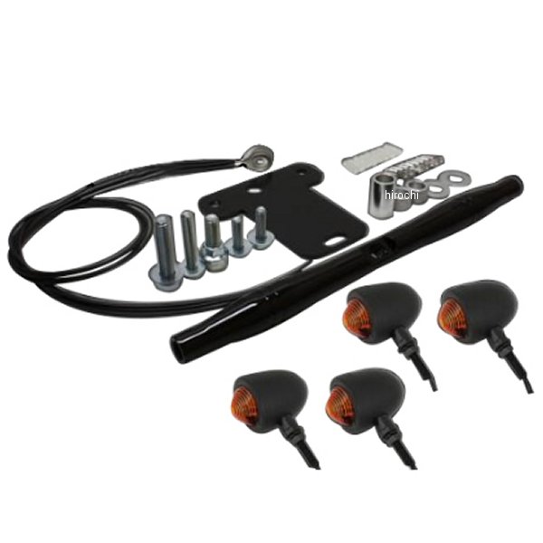 スモールブレットウィンカー キット ステーカラー:ブラック ドラッグスター400スタンダードモデル専用 黒