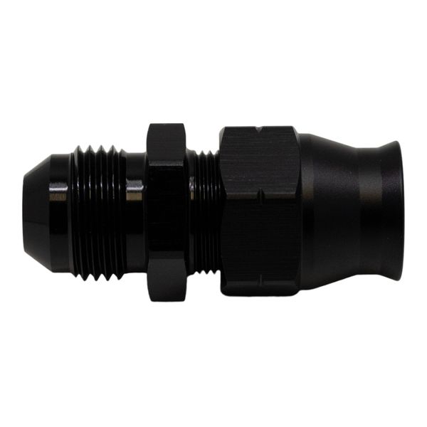 8AN Male Flare to 1/2in Hardline Compression Adapter - Anodized Matte Black