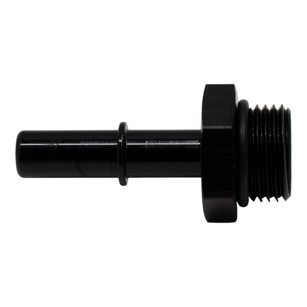 8AN ORB Male to 3/8in Male EFI Quick Connect Adapter - Anodized Matte Black