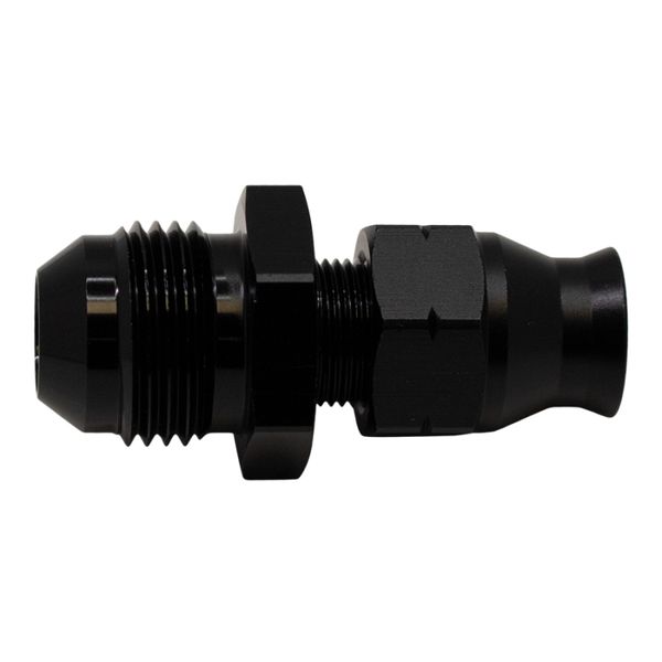 8AN Male Flare to 5/16in Hardline Compression Adapter - Anodized Matte Black
