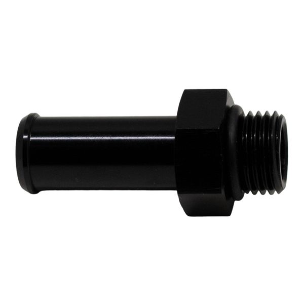 6AN ORB Male to 1/2in Male Barb Fitting (Incl O-Ring) - Anodized Matte Black