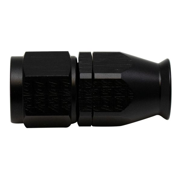 8AN Female Swivel Straight Hose End PTFE (Incl 1 Olive Insert) - Anodized Matte Black