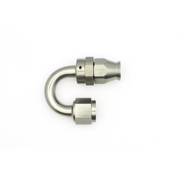 8AN Female Swivel 180-Degree Hose End PTFE (Incl. 1 Olive Insert)