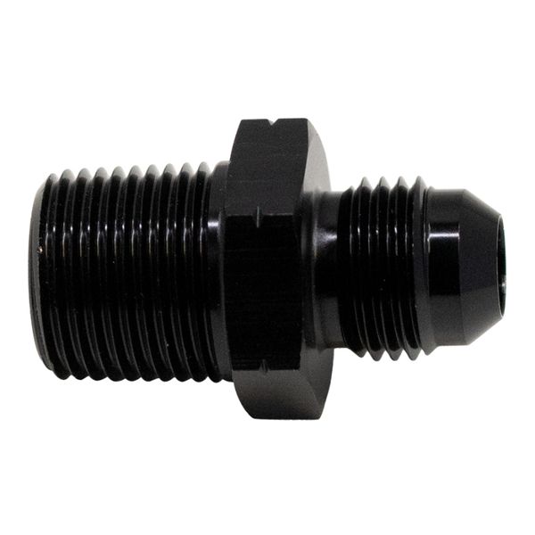 6AN Male Flare to 3/8in Male NPT Adapter - Anodized Matte Black