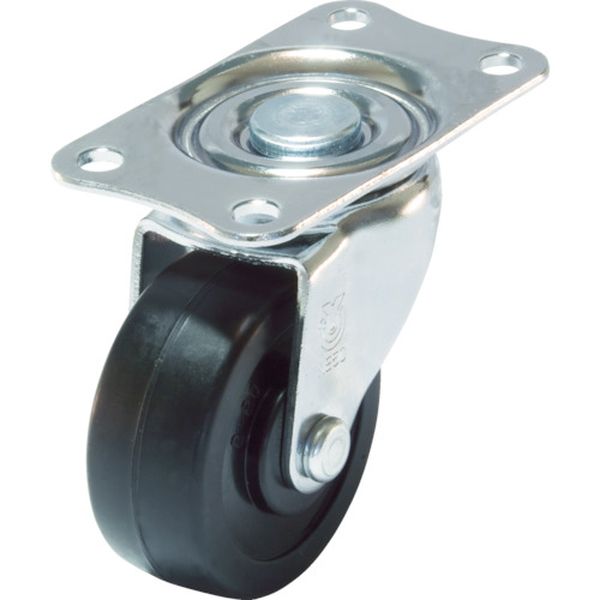 キャスター自在車　径１００ハードゴム車輪