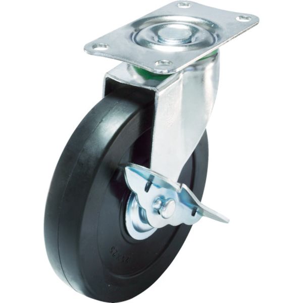 キャスターＳ付自在車　径６５ハードゴム車輪