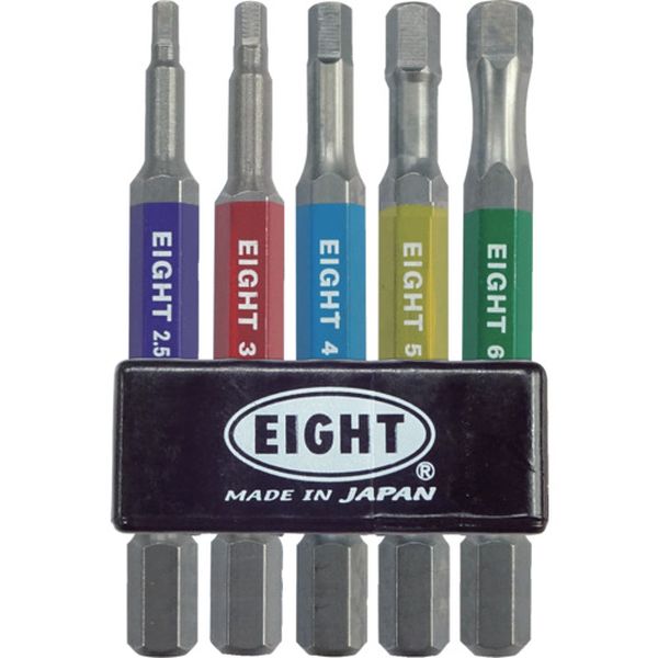 EA620C5S65 トーションビット EX/IMPACT 六角カラービット5本セット 65mm 差込溝13mm