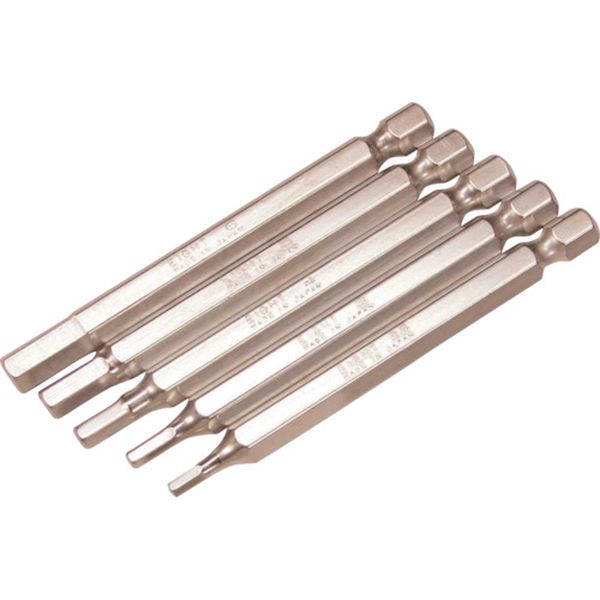 EA636MMX75  六角棒ビット 対辺6.35mm 溝9mm 6mmX75 単品
