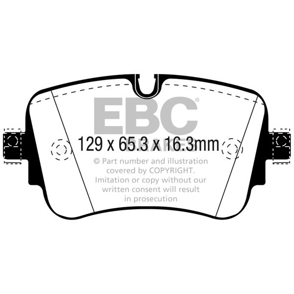 EBC 16-18 Audi Q7 Yellowstuff Rear Brake Pads