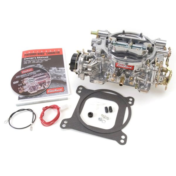 Carburetor Performer Series 4-Barrel 500 CFM Electric Choke Satin Finish