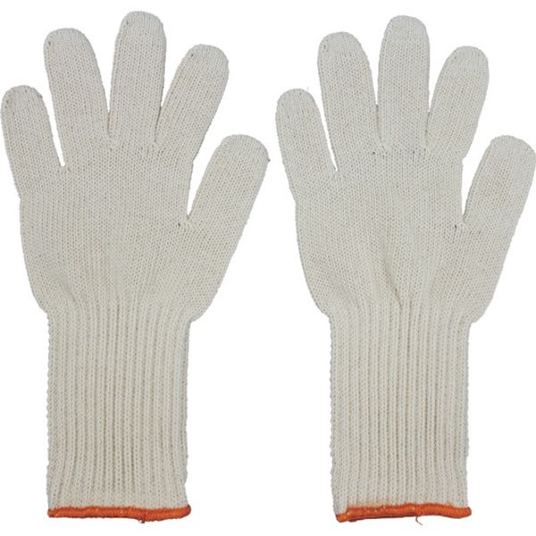 EG240 854-8276  厚手純綿手首ロング手袋 12双組