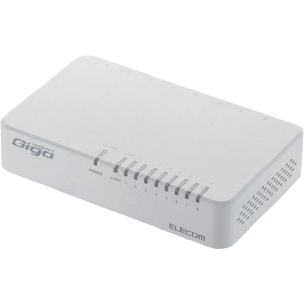 EHCG08PA2W 389-1068  1000BASE-T対応スイッチングハブ