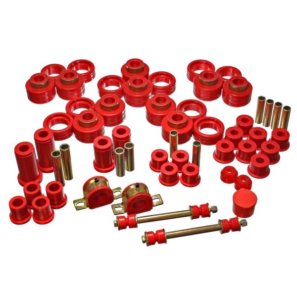 95-97 Chevy Tahoe / GMC Denali 4WD Red Hyper-flex Master Bushing Set