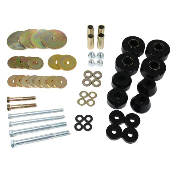 67-68 Chevrolet C-10 Pickup Black Body Mount Set