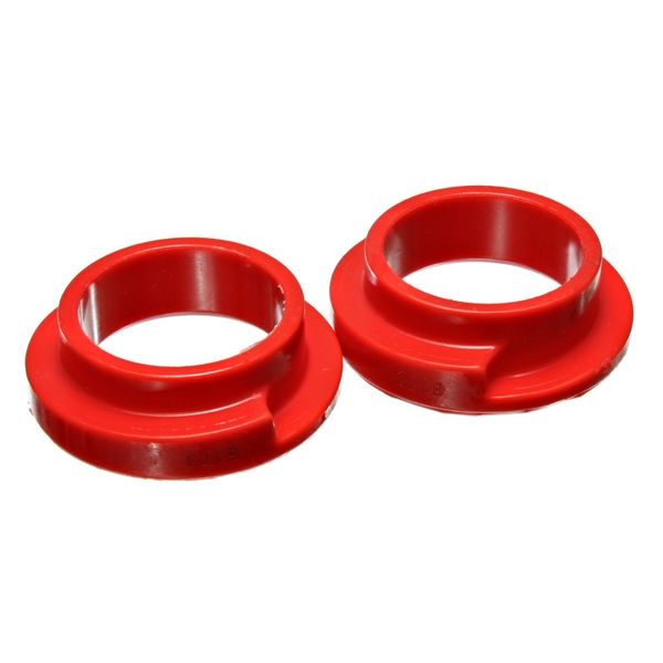 Universal 2 1/8in ID 2 1/2in OD 5/8in H Red Coil Spring Isolators (2 per set)