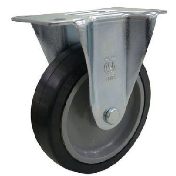 ER100NRB プレート式 固定 キャスター ゴム 車輪径100mm Eタイプ ER型 取付寸法82×40