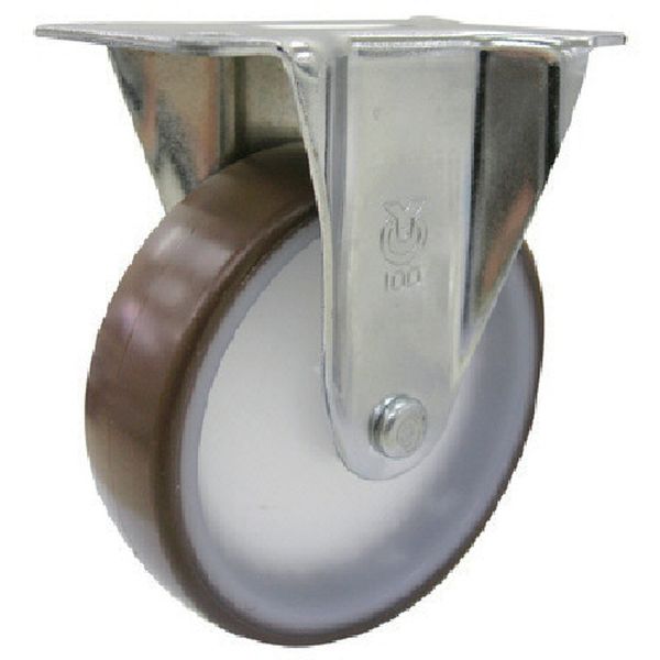 ER100UHF 809-2814  キャスター固定車 径100ウレタン車輪(ベアリング入)