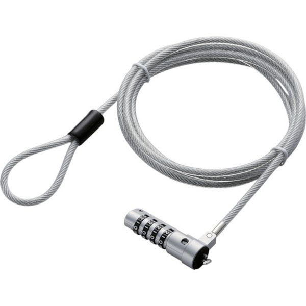 ESL37I 130-8662  セキュリティワイヤー 小型 首振り90度 ヘッド部360度回転