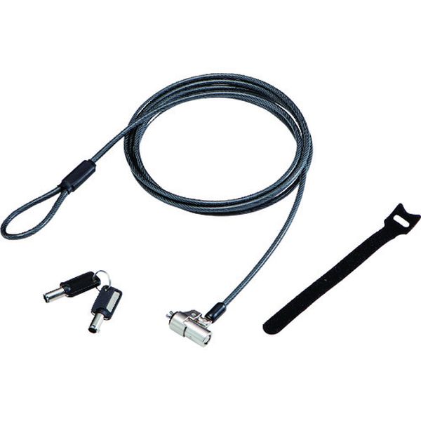 ESL703 130-9245 セキュリティワイヤー シリンダー錠 NobleWedge(3.2×4.5)互換 通常キー