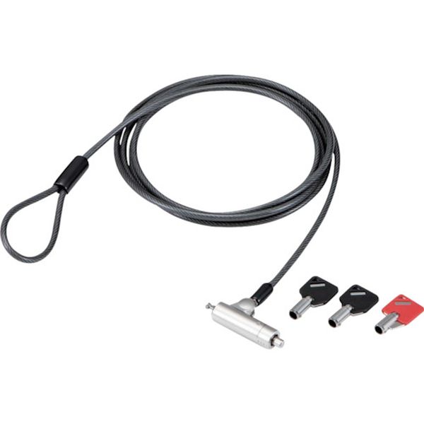 ESL704  セキュリティワイヤー マルチスロット対応 シリンダー錠 アジャストツール付き