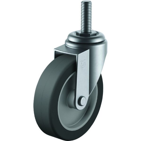 ねじ込み式 自在 キャスター エラストマー 車輪径75mm Eタイプ ET型 ネジ寸法M12×35ピッチ1.75