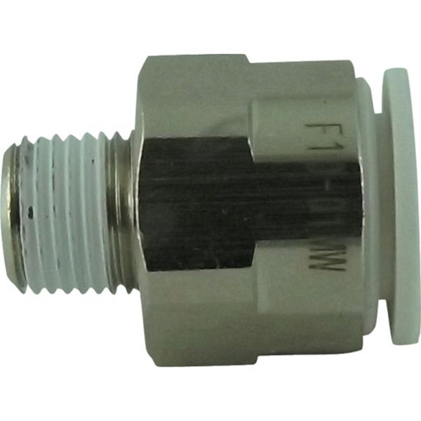 チヨダ　ファイブメイルコネクタ　Ｗ（白）１０ｍｍ・Ｒ１／８