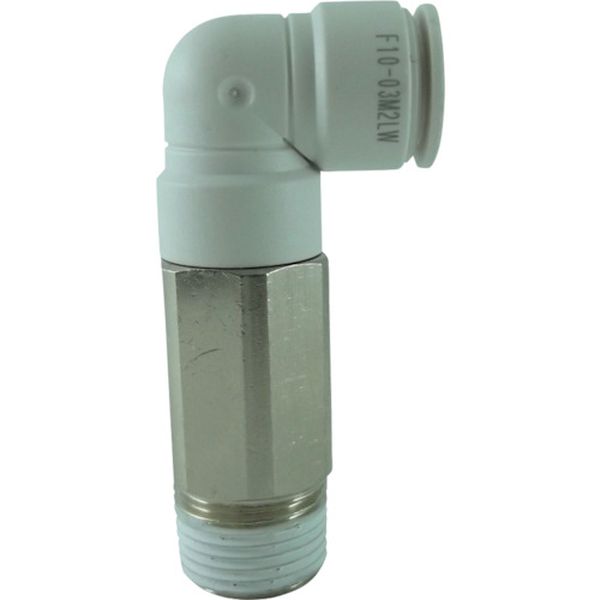 チヨダ　ファイブロングメイルエルボ　Ｗ（白）１０ｍｍ・Ｒ３／８