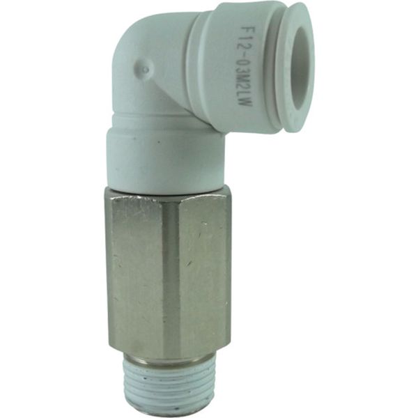 チヨダ　ファイブロングメイルエルボ　Ｗ（白）１２ｍｍ・Ｒ３／８