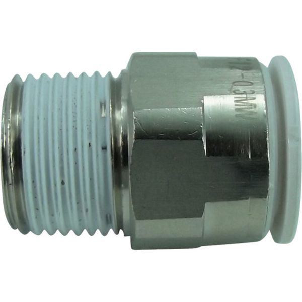 チヨダ　ファイブメイルコネクタ　Ｗ（白）１２ｍｍ・Ｒ３／８