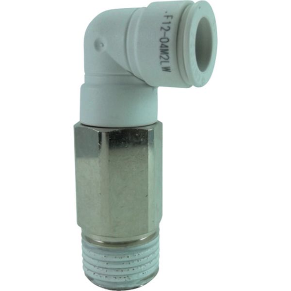 チヨダ　ファイブロングメイルエルボ　Ｗ（白）１２ｍｍ・Ｒ１／２