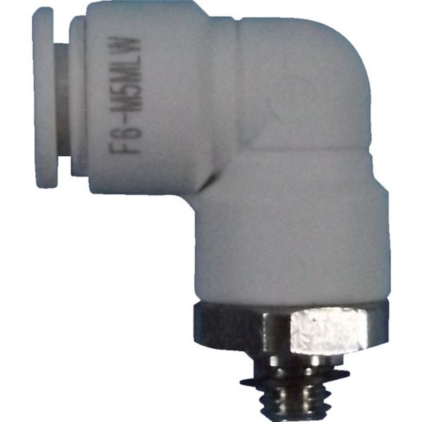 チヨダ　ファイブメイルエルボ　Ｗ（白）４ｍｍ・Ｍ５Ｘ０．８