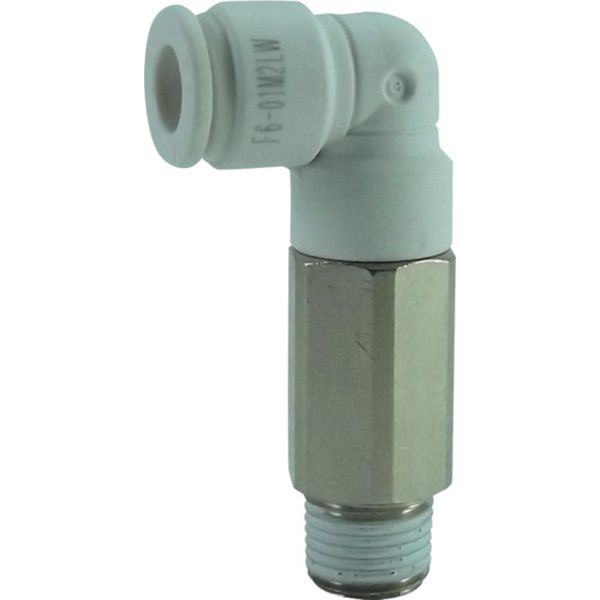 チヨダ　ファイブロングメイルエルボ　Ｗ（白）６ｍｍ・Ｒ１／８