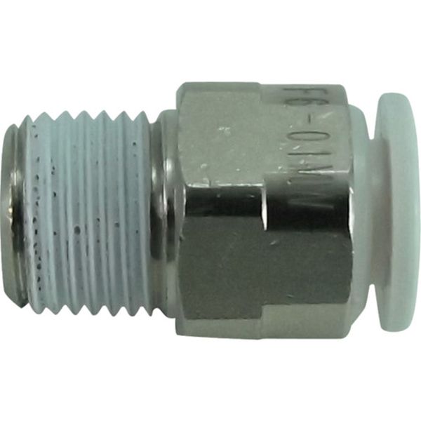 チヨダ　ファイブメイルコネクタ　Ｗ（白）６ｍｍ・Ｒ１／８