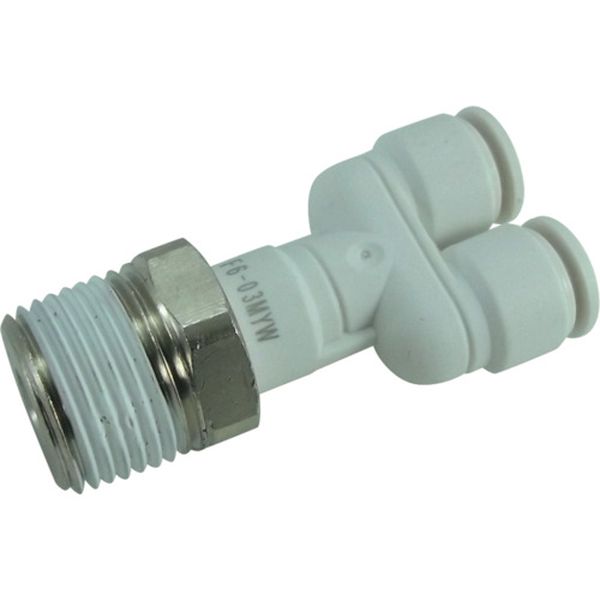 チヨダ　ファイブメイルブランチワイ　Ｗ（白）６ｍｍ・Ｒ３／８