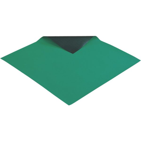 導電性カラ-マット 1×1M グリーン 補強繊維入り