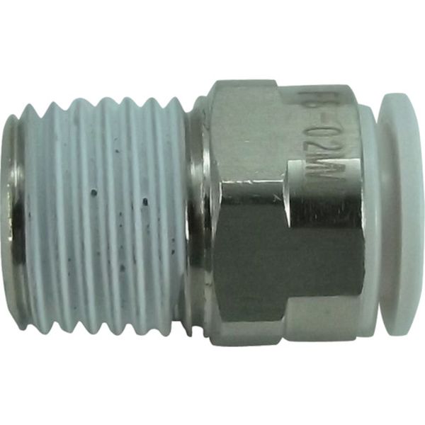 チヨダ　ファイブメイルコネクタ　Ｗ（白）８ｍｍ・Ｒ１／４