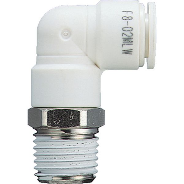 チヨダ　ファイブメイルエルボ　Ｗ（白）８ｍｍ・Ｒ３／８